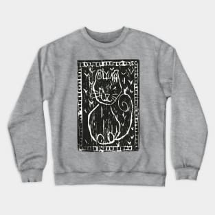 Maria's Cat (Black) Crewneck Sweatshirt